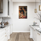 Christmas Poster featuring a heartfelt Christmas gift moment with warm seasonal emotion.