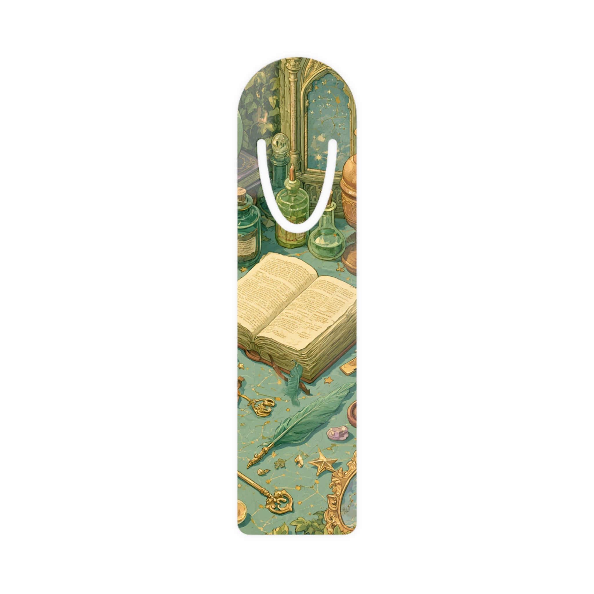 Magic Study Aluminum Bookmark