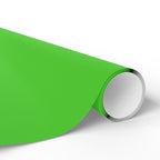Christmas Wrapping Paper featuring solid holiday meanie green gift wrap made to coordinate with holiday decorations.