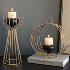 Christmas Decor featuring a decorative Christmas candle holder for holiday tables.