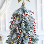 Christmas Ornament featuring oversized candy cane Christmas ornaments.