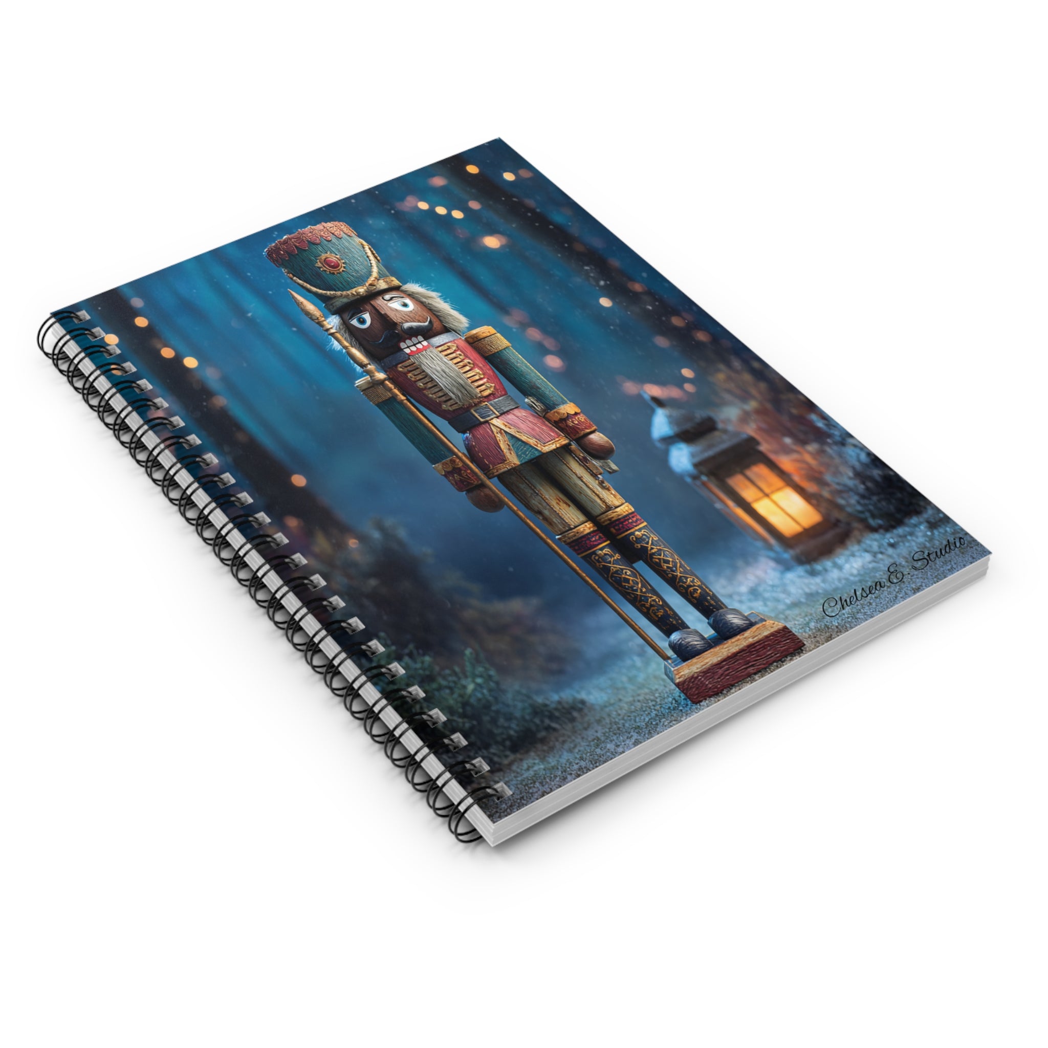 Nutcracker Christmas Spiral Notebook