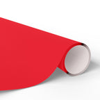 Christmas Wrapping Paper featuring solid cheer red gift wrap made to coordinate with holiday decorations.