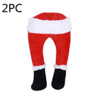 Christmas Decor featuring Elf and Santa leg decorations for playful Christmas displays.