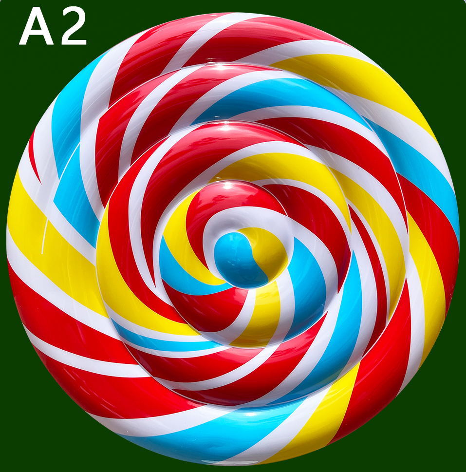 Christmas Ornament featuring oversized lollipop Christmas ornament decor.