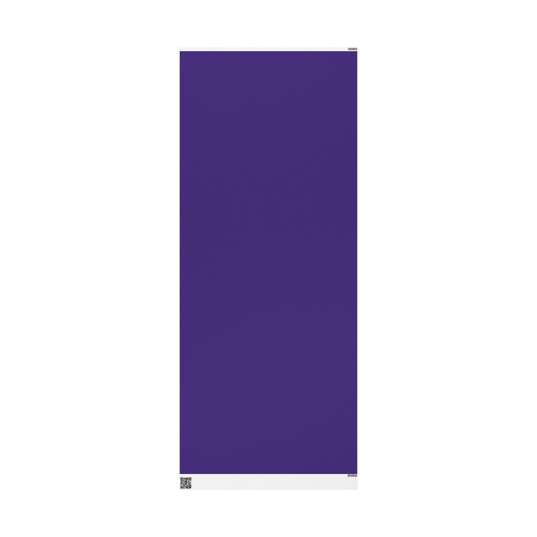 Christmas Wrapping Paper featuring solid nutcracker purple gift wrap made to coordinate with holiday decorations.