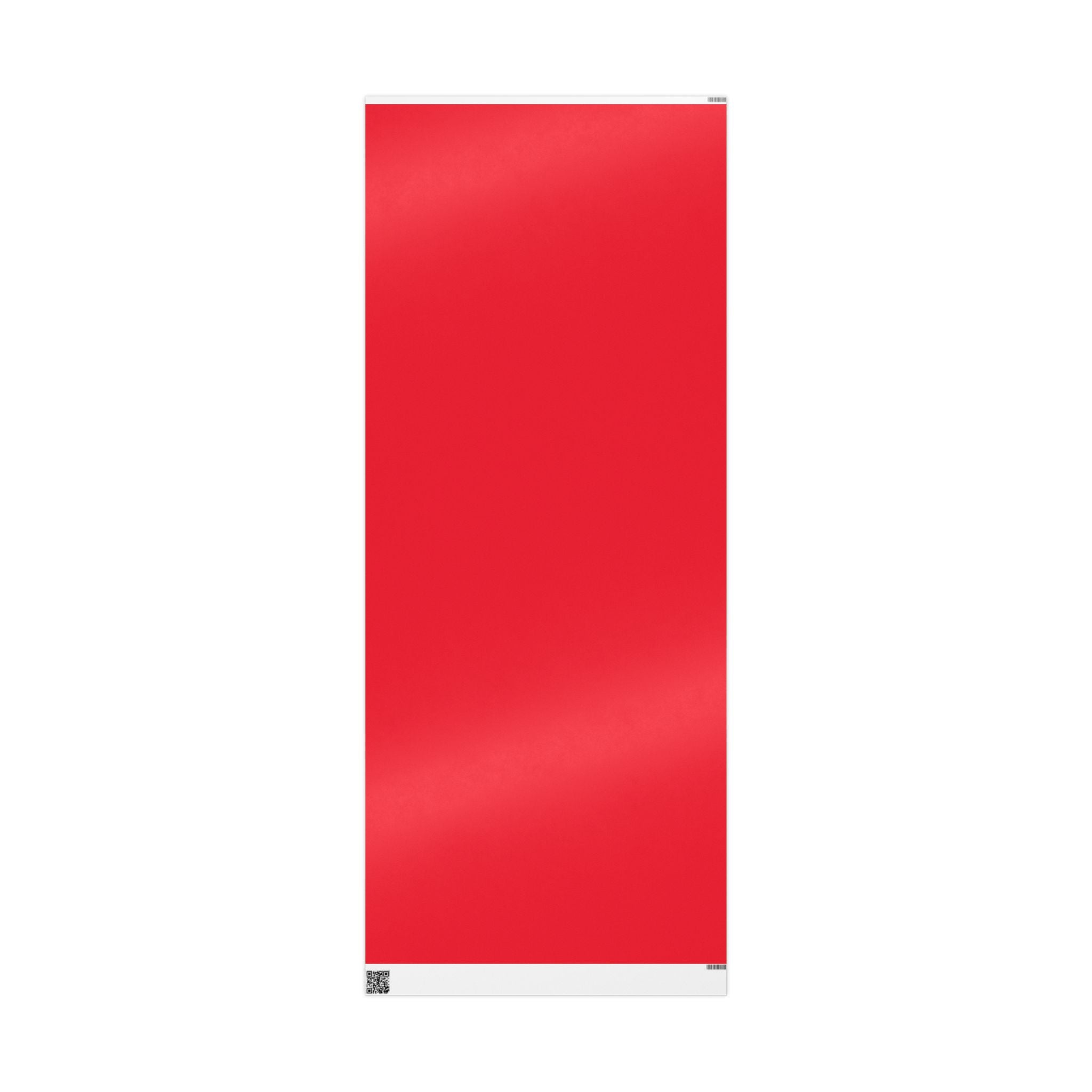 Christmas Wrapping Paper featuring solid cheer red gift wrap made to coordinate with holiday decorations.