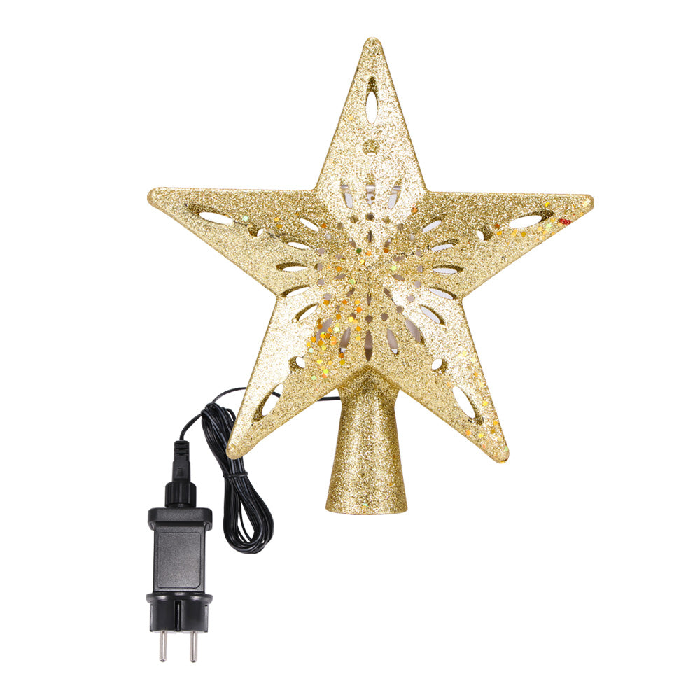 Christmas Light Projector featuring a treetop LED projector for a bright Christmas tree display.