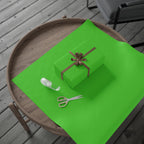Christmas Wrapping Paper featuring solid holiday meanie green gift wrap made to coordinate with holiday decorations.