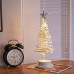 Christmas Lights featuring an LED tabletop spiral Christmas tree lamp.