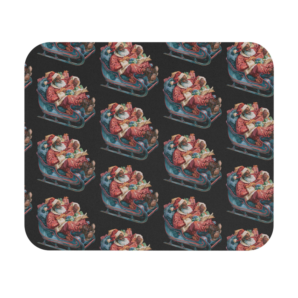 Copy of Vintage Santa Sleigh Mouse Pad — Retro Christmas Desk Mat