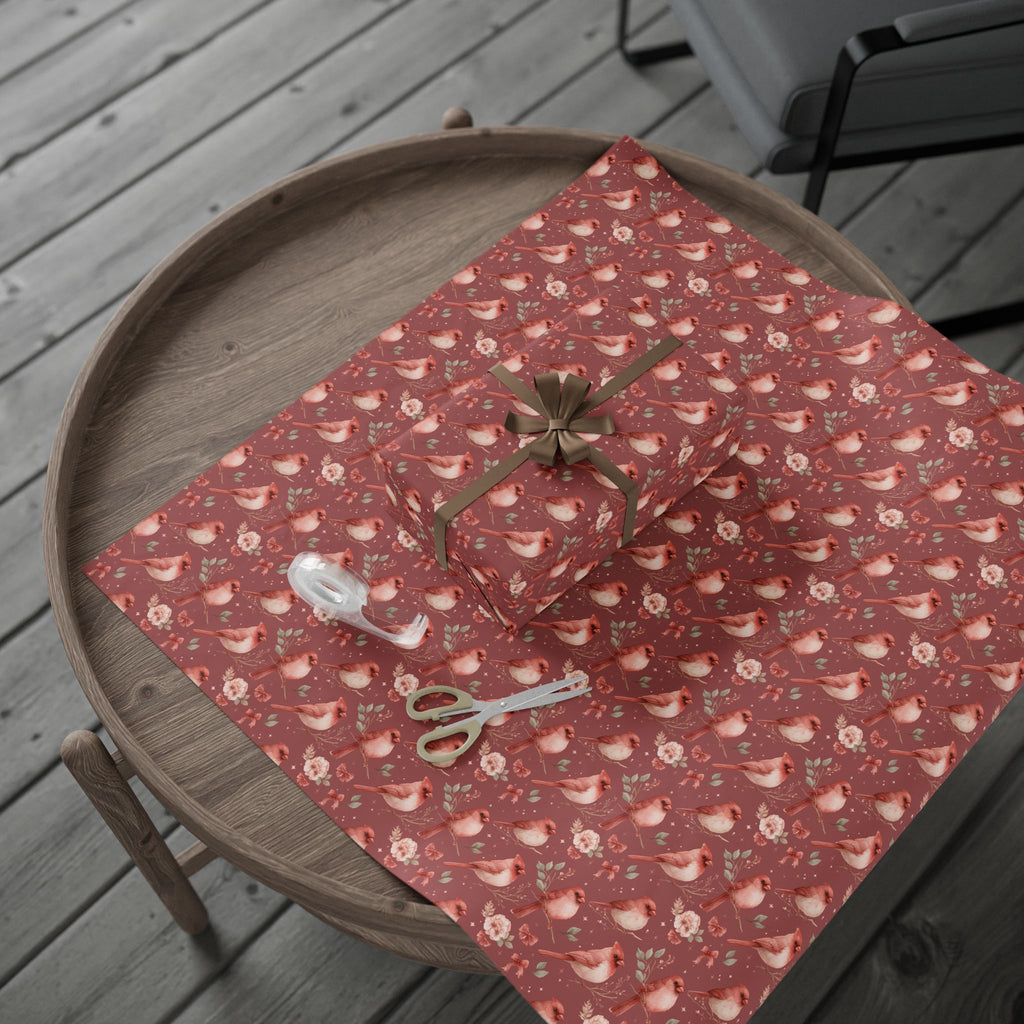 Cardinal Cheer Gift Wrap