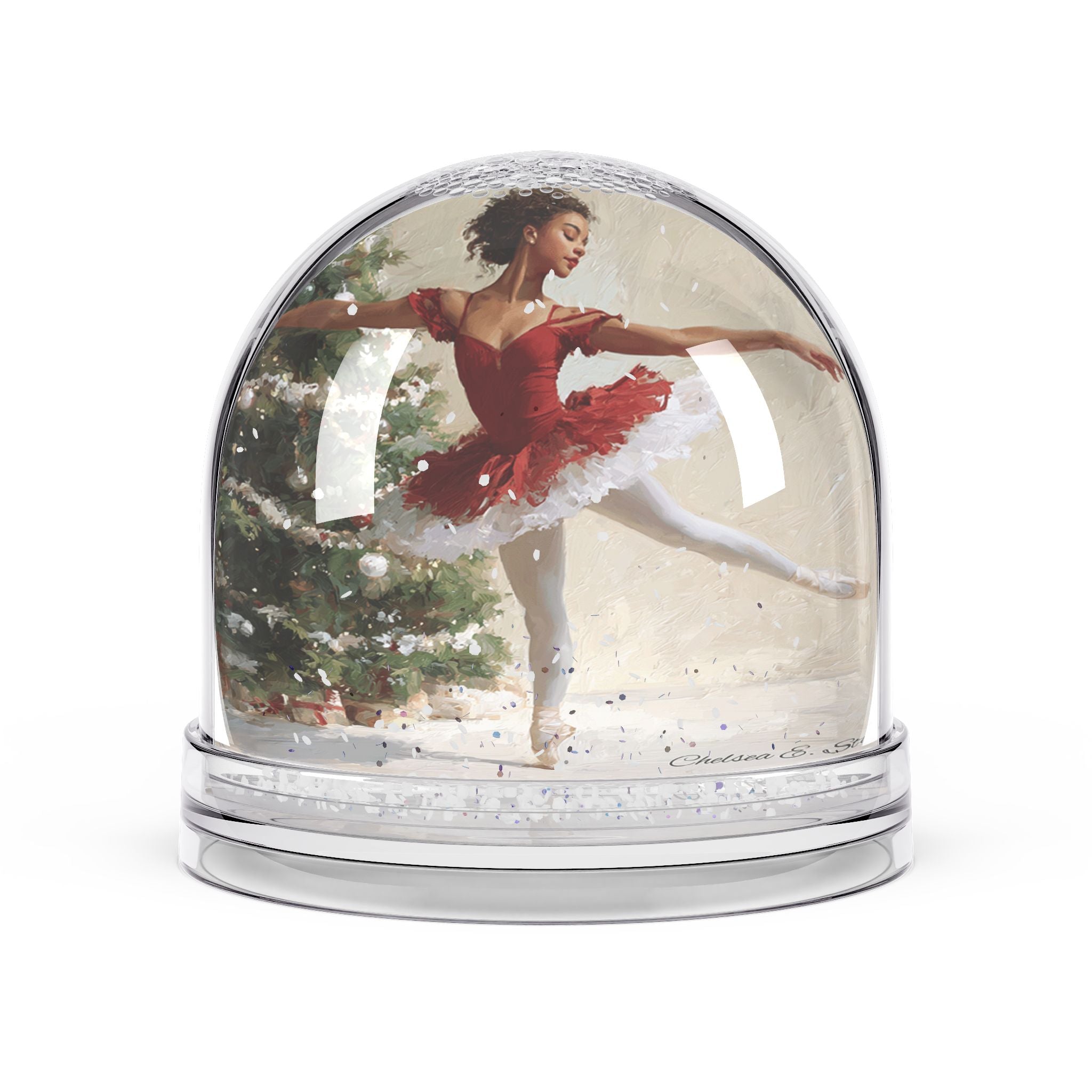 Snow Globe — Vintage Santa & Children Winter Scene Holiday Decor