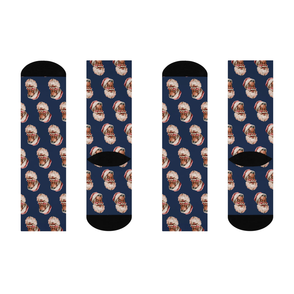 Copy of Santa Face Crew Socks — Festive Christmas Holiday Socks with Classic Santa Pattern