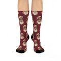 Copy of Santa Face Crew Socks — Retro Christmas Holiday Socks