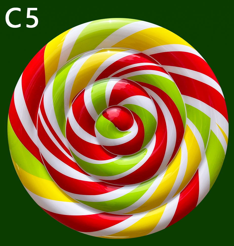 Christmas Ornament featuring oversized lollipop Christmas ornament decor.