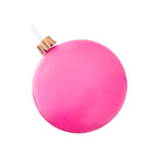 Christmas Ornament featuring oversized inflatable Christmas bulb decorations.