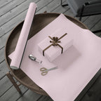 Christmas Wrapping Paper featuring solid nutcracker blush pink gift wrap made to coordinate with holiday decorations.