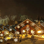 Christmas Light Projector featuring a garden snowflake light projector for outdoor holiday decorating.
