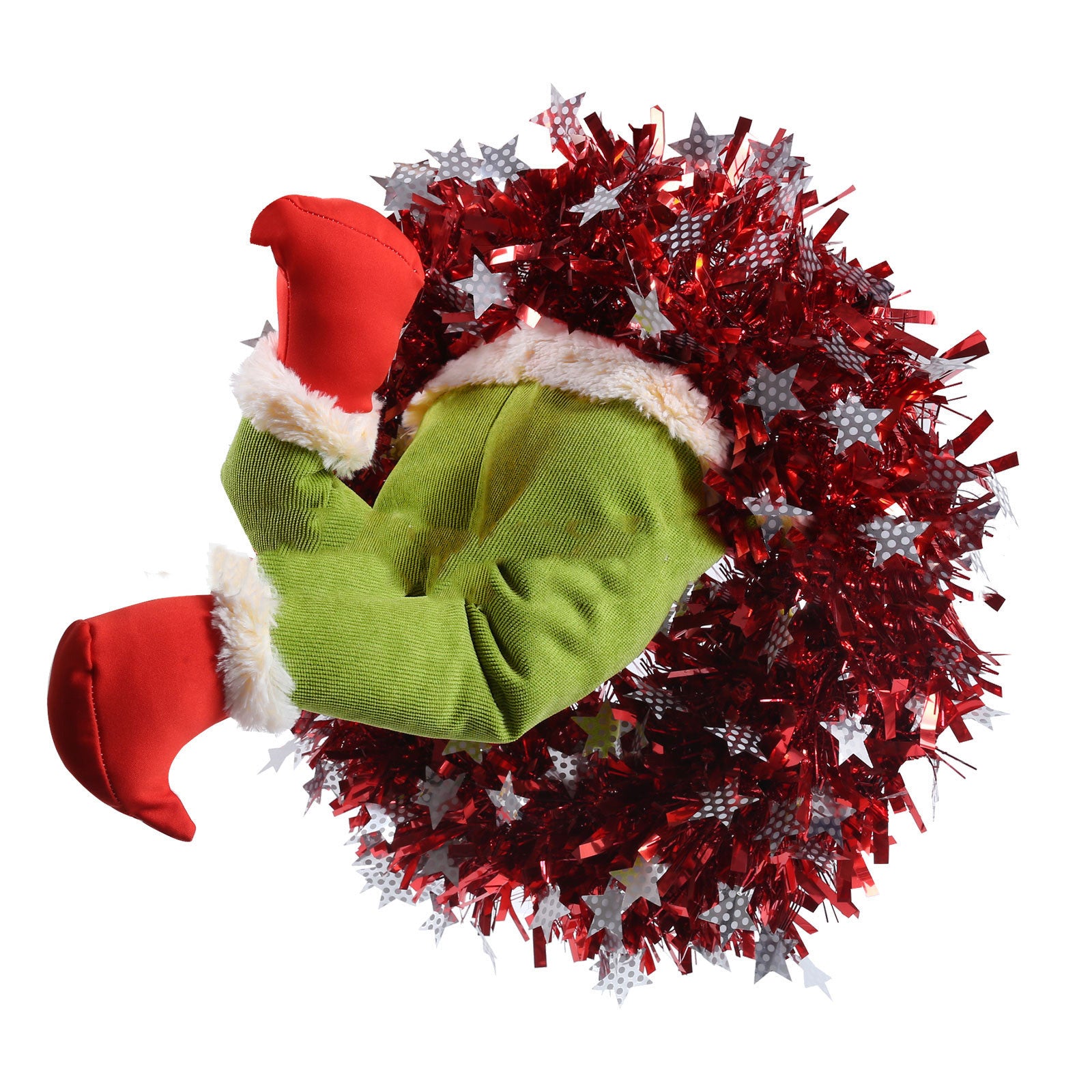 Christmas Ornament featuring a green holiday Meanie Christmas tree set with playful seasonal style.