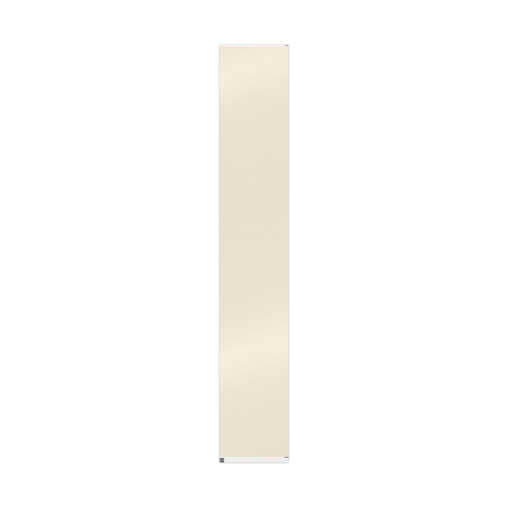 Christmas Wrapping Paper featuring solid cream gift wrap made to coordinate with holiday decorations.