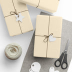 Christmas Wrapping Paper featuring solid vintage santa cream gift wrap made to coordinate with holiday decorations.
