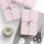 Christmas Wrapping Paper featuring solid nutcracker blush pink gift wrap made to coordinate with holiday decorations.