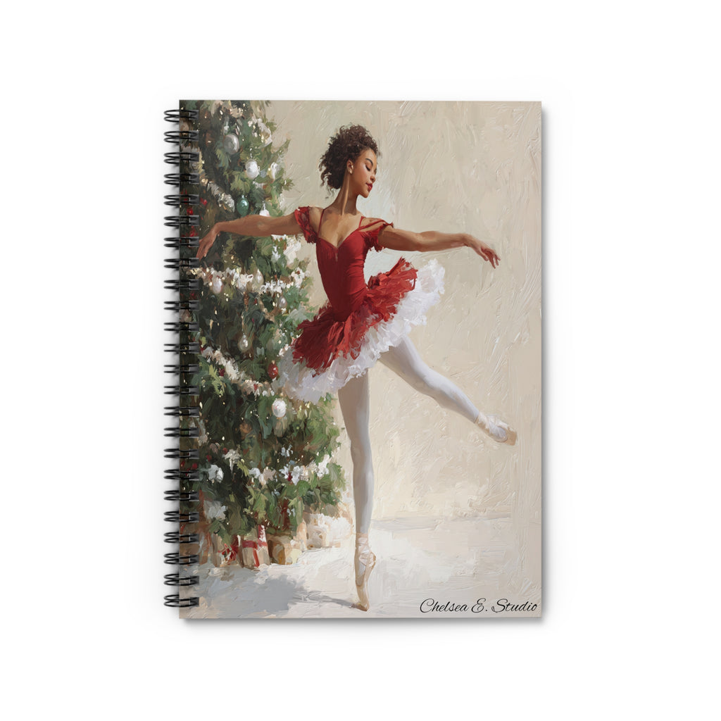 Ballet Christmas Spiral Notebook
