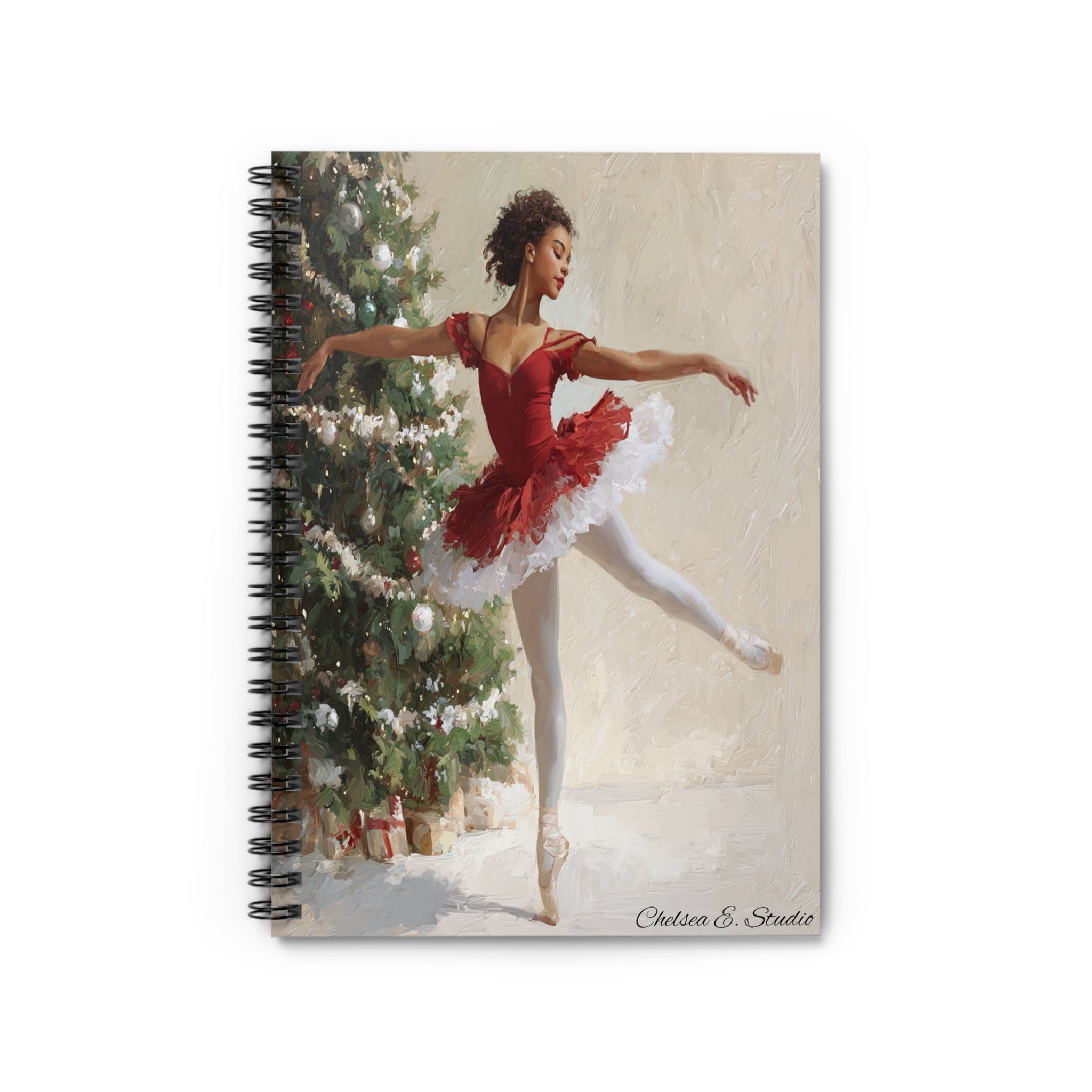 Ballet Christmas Spiral Notebook
