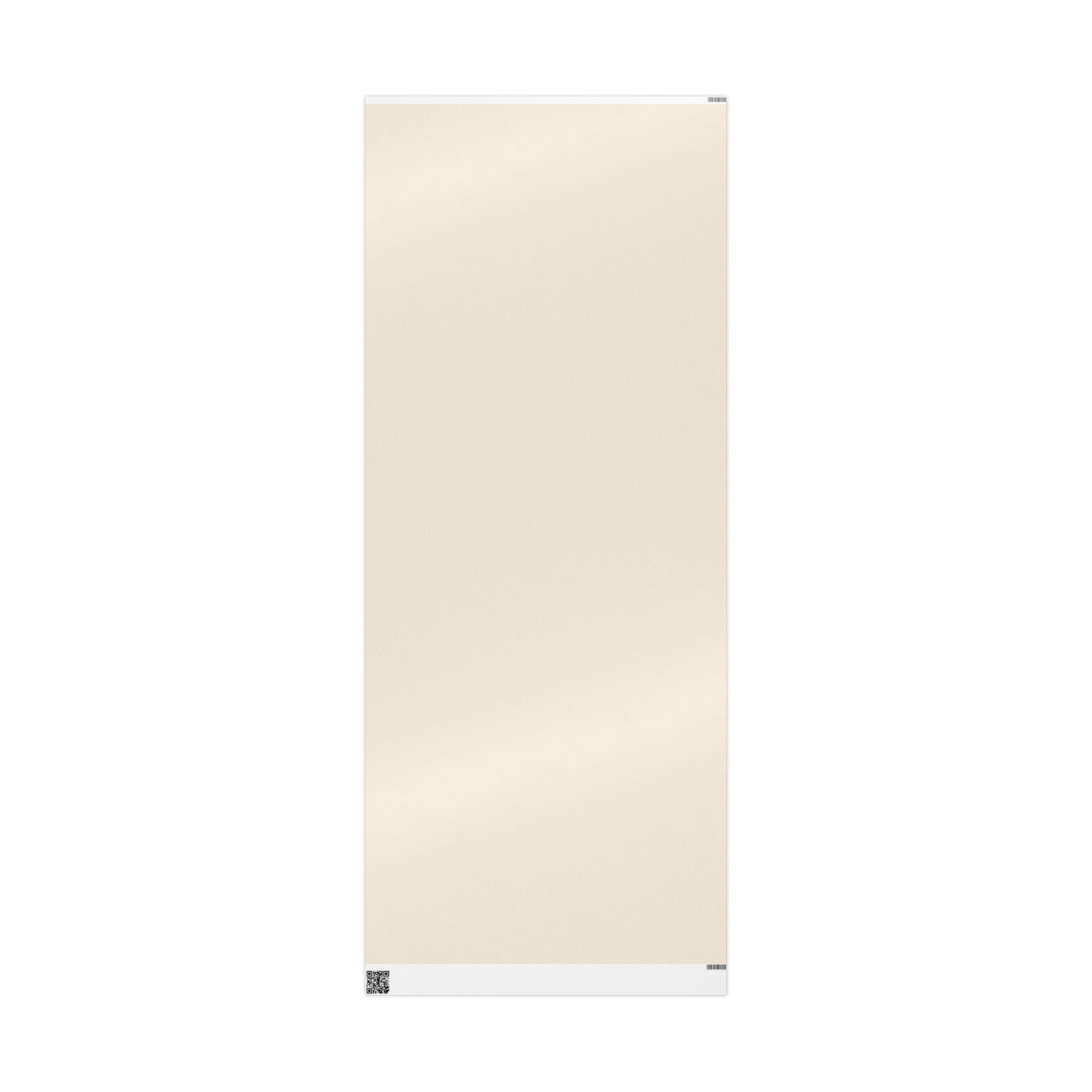 Christmas Wrapping Paper featuring solid cream gift wrap made to coordinate with holiday decorations.