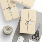 Christmas Wrapping Paper featuring solid vintage santa cream gift wrap made to coordinate with holiday decorations.
