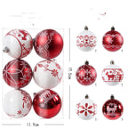 Christmas Decor featuring a festive set of Christmas ornaments for tree decorating.