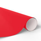 Christmas Wrapping Paper featuring solid cheer red gift wrap made to coordinate with holiday decorations.
