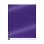 Christmas Wrapping Paper featuring solid nutcracker purple gift wrap made to coordinate with holiday decorations.