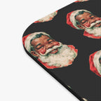 Christmas Mouse Pad featuring Classic Santa Black Mouse Pad holiday artwork.