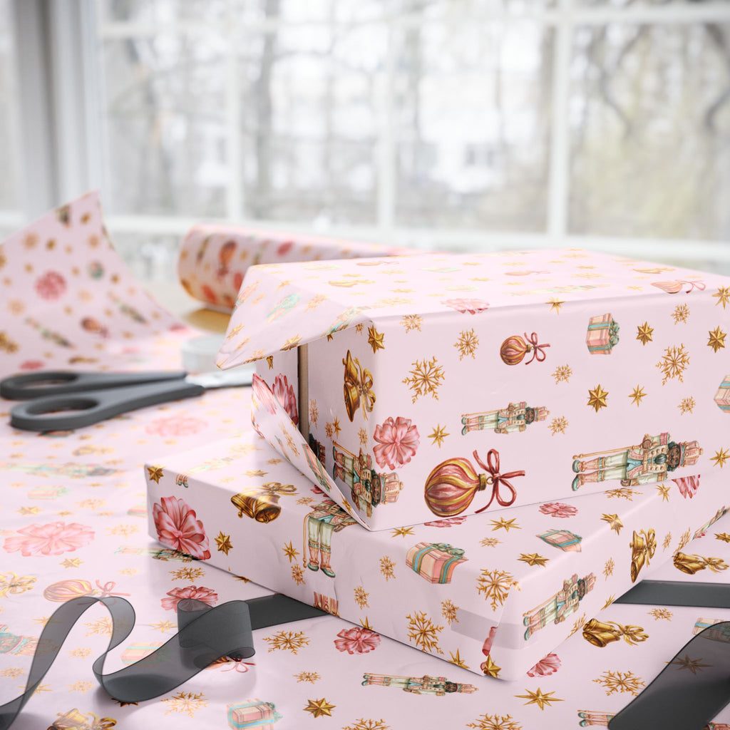 Pink Sugar Plum Nutcracker Gift Wrap