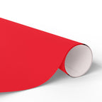 Christmas Wrapping Paper featuring solid cheer red gift wrap made to coordinate with holiday decorations.