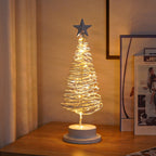Christmas Lights featuring an LED tabletop spiral Christmas tree lamp.