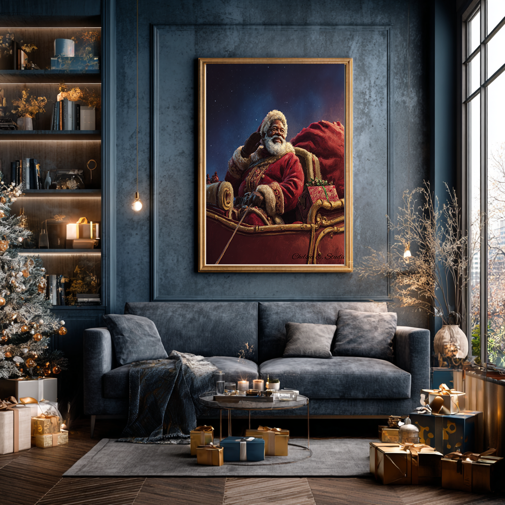 Here Comes Santa — Premium Poster