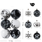 Christmas Decor featuring a festive set of Christmas ornaments for tree decorating.