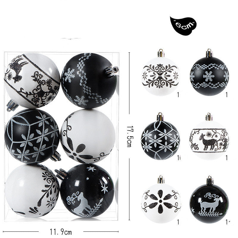 Christmas Decor featuring a festive set of Christmas ornaments for tree decorating.