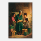 Christmas Poster featuring a peaceful Christmas Eve scene with classic holiday atmosphere.
