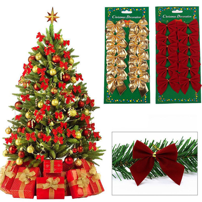 Christmas Decor featuring mini Christmas bows for trees, wreaths and holiday gifts.