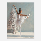 Christmas Poster featuring a tender Christmas scene with a child and holiday warmth.