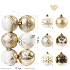 Christmas Decor featuring a festive set of Christmas ornaments for tree decorating.