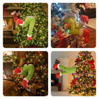 Christmas Ornament featuring a green holiday Meanie Christmas tree set with playful seasonal style.