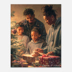 Christmas Poster featuring a heartfelt Christmas gift moment with warm seasonal emotion.