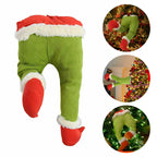 Christmas Ornament featuring a green holiday Meanie Christmas tree set with playful seasonal style.