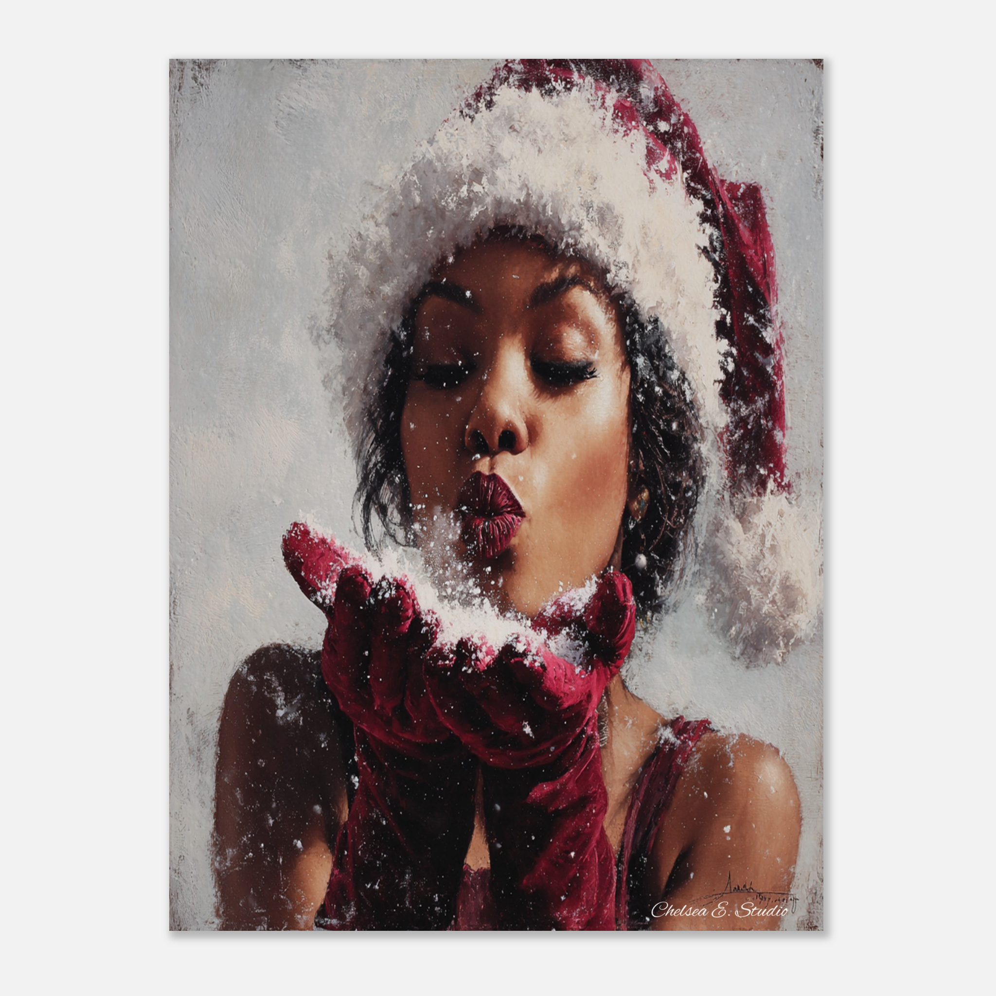 Christmas Poster featuring a playful Christmas scene with Santa-inspired holiday charm.