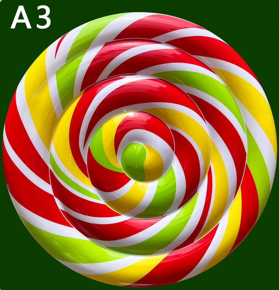 Christmas Ornament featuring oversized lollipop Christmas ornament decor.